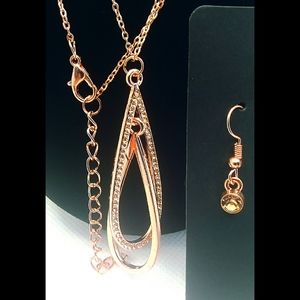 Copper Necklace W/ Matching Earrings